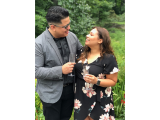 Photo of a couple getting engaged