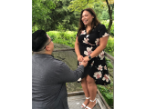 Photo of a couple getting engaged