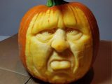 Pumpkin face carving