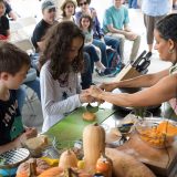 Photo of a cooking demonstration for kids