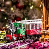 Photo of a model train on a track