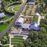 Drone photo of the Edible Academy from overhead