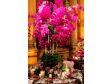 Photo of a luxurious orchid tablescape