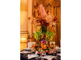 Photo of a luxurious orchid tablescape