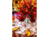 Photo of a luxurious orchid tablescape