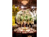 Photo of a luxurious orchid tablescape