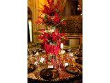 Photo of a luxurious orchid tablescape