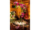 Photo of a luxurious orchid tablescape