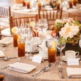 Photo of a table setting at a private event