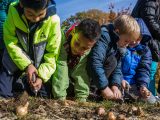 Children gardening