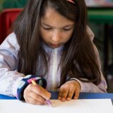 Girl coloring
