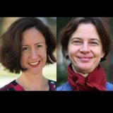 Head shot of Antonia Szabari and Natania Meeker