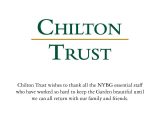 Chilton Trust message