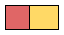 A pattern shown on graph paper