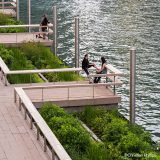 The Riverwalk in Downtown Chicago