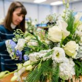 Winter floral arrangement