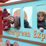 Photo of children playing in the Everett Children's Adventure Garden