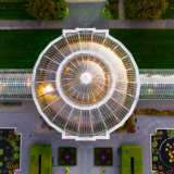 Overhead shot of Conservatory dome