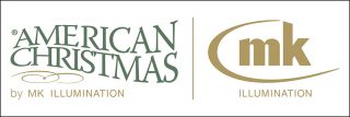advertisement American Christmas by mk illumination logo