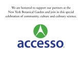 We are honored to support our partners at the New York Botanical Garden and join in this special celebration of community, culture and culinary science. Accesso logo