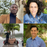 A collage of four headshots of people who have graduated from the School of Professional Horticulture