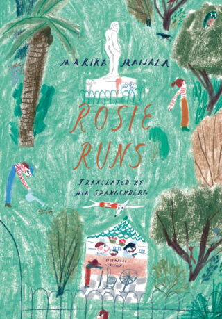A green book cover that reads "Rosie Runs"