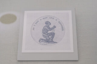 A drawing of the Wedgwood medallion.