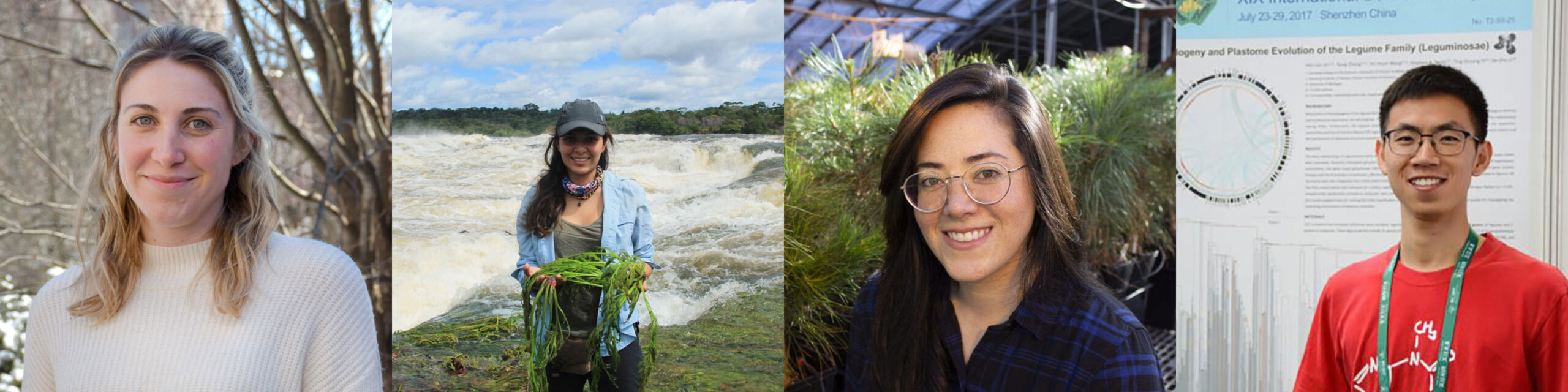 Four images of scientists who recently joined NYBG.