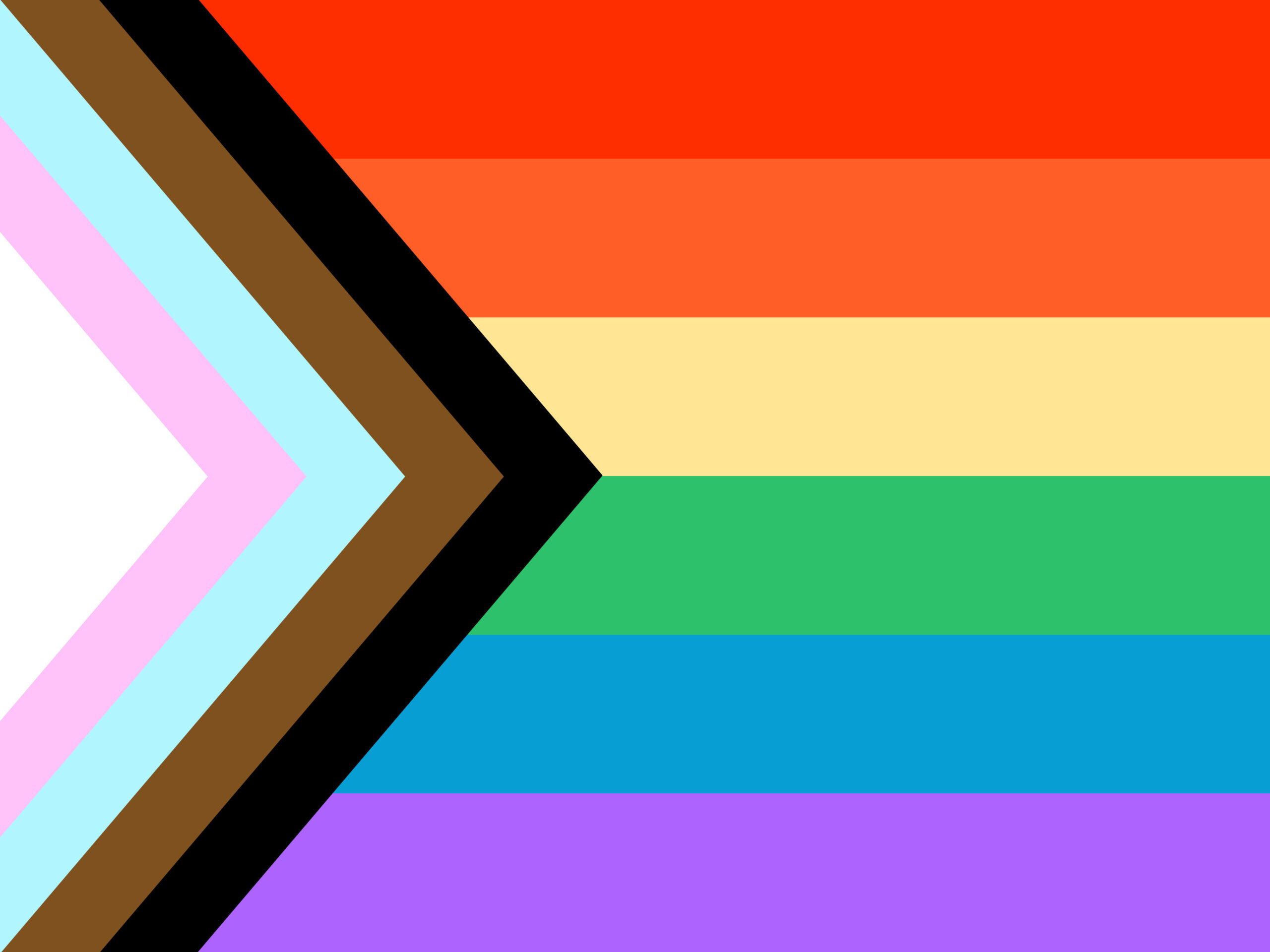 A colorful digital Pride flag