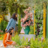 Visitors admiring 