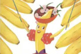 An illustration of a dancing yellow banana