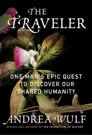 A book cover featuring a pink flower and the title "The Traveler"