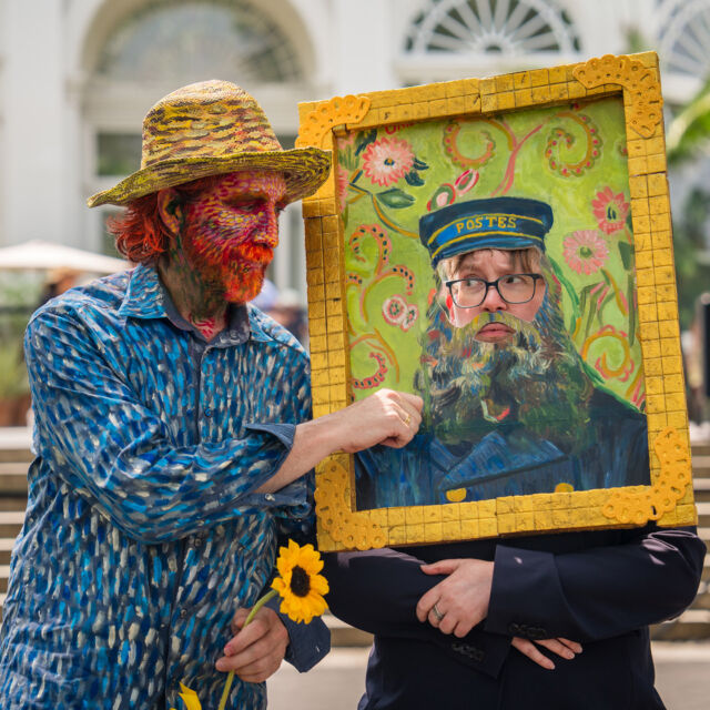 The artist's work leapt off the canvas and onto the runway this past Saturday as Van Gogh Dress-Up Day took over the Garden! 🖼️🎨🖌️

And inspiration was clearly in the air, from some of the most jaw-dropping Vincent look-alikes to sunflowers a-plenty, some lovely lilac representation, and homages to 'The Starry Night' that made Van Gogh's masterpiece into pure couture. Thank you to EVERYONE who came out for this sunny celebration of art and culture, and to @dandyinthebronx and @plantblerd for helping us pick the winning outfits (it was NOT easy).

Don't let your Van Gogh inspo sit in your closet—Van Gogh's Flowers continues through October 26 at NYBG!

#VanGoghDressUpDay #VanGoghsFlowers