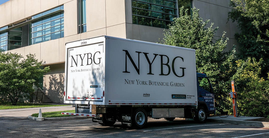 View of NYBG All-Electric Truck
