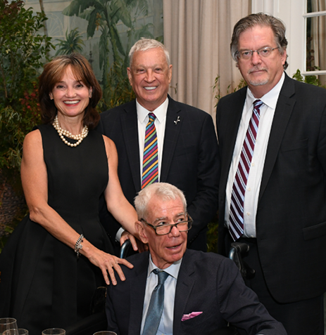 Carrie Rebora Barratt with Larry Condon  Jay Beckner  and  John Hoffee