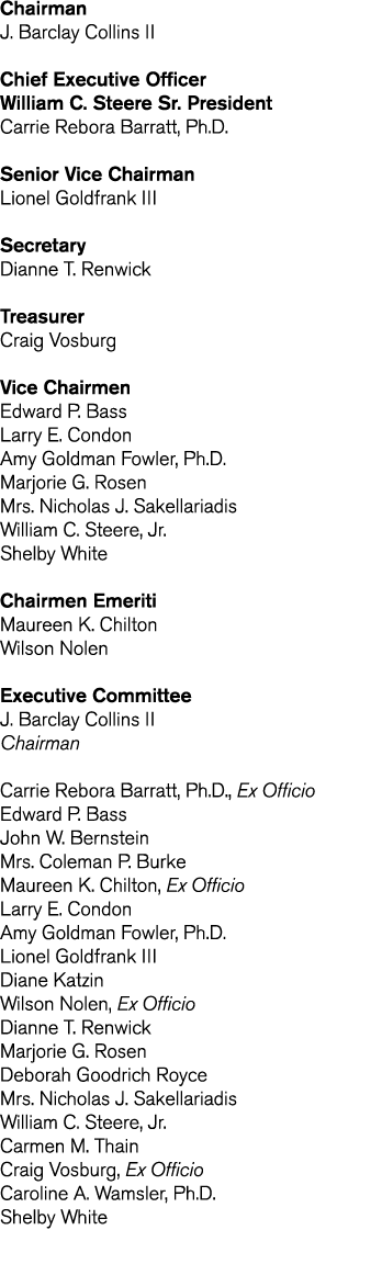 Chairman J  Barclay Collins II Chief Executive Officer William C  Steere Sr  President Carrie Rebora Barratt  Ph D  S   