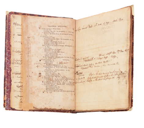 Notes  The books and papers of John Torrey  including his correspondence with explorers and botanists  and herbarium species reside in the Mertz Library of The New York Botanical Garden  Among them is an unusually ornate vasculum decorated with his name as a presentation piece  